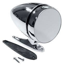 Exterior Mirror Bullet Long Base Chrome Driver Side Mustang 1965-1968