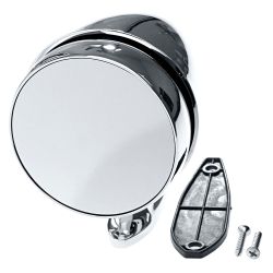Chrome Convex Passenger Side Exterior Bullet Mirror W/ Short Base Mustang 65-68