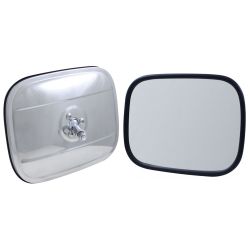 Exterior Mirror Head 6"x8" Rectangular Stainless Steel Chevrolet C10 1960-1969