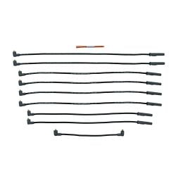 MSD Spark Plug Wire Super Conductor Mustang 351W/351C/429/460 65-73 For Socket Style Cap Set Black