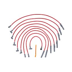 MSD Spark Plug Wire Super Conductor For HEI Style Cap Set Red Mustang 351W/351C/429/460 1965-1973