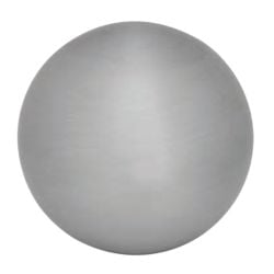 Lokar Shift Knob 3/8-24" Thread 2" Solid Round Aluminum Brushed Finish With Jam Nut