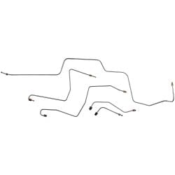 Classic Tube Brake Line Kit Original Steel Front Power Drum Mustang 1968-1969