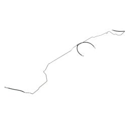 Classic Tube Fuel Line Tank To Pump Stainless Steel Mustang V6/V8 1977-1978
