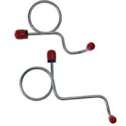 Classic Tube Brake Master Cylinder To Distribution Block Fluid Line Original Steel Pair For Manual Drum Mustang 1968-1969