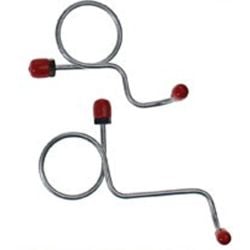 Classic Tube Brake Master Cylinder To Distribution Block Fluid Line Stainless Steel Pair For Manual Drum Mustang 1968-1969