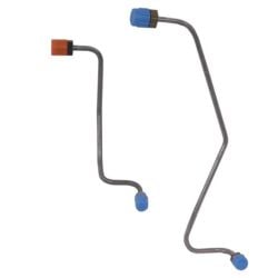 Classic Tube Brake Master Cylinder To Distribution Block Fluid Line Stainless Steel Pair For Power Drum 1967 Mustang