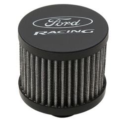 Ford Racing Oil Cap Push-In Black Crinkle With Ford Racing Logo