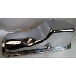CJ Classic Trucks Oil Pan Chrome With Passenger Side Dipstick Chevy Big Block 1965-1990