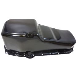 Black Claimer Style Oil Pan for Driver Side Dipstick Chevy Small Block 60-79