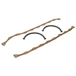 Trans-Dapt Performance Oil Pan Gasket Set Cork With Rubber End Seals 351M/400