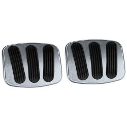 Lokar Brake And Clutch Pedal Pad Billet Brushed Pair Manual Transmission Bronco 1966-1977