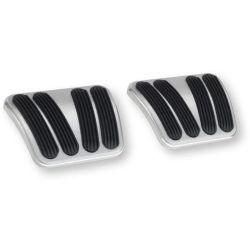 Lokar E-Brake Pedal Pad Set Brushed Finish Chevrolet C10 1967-1972