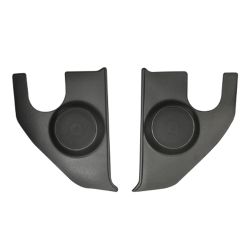 Custom Autosound Kick Panel Black 6-1/2" Kenwood Speakers Chevy C10 1967-1972