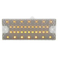 LED Parking Light Assembly Amber w/ Clear Lens Passenger Side Chevy C10 69-70