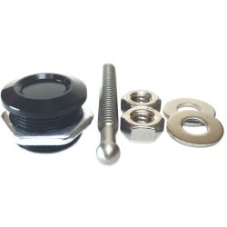Quik-Latch Mini Latch Assembly 7/8" Diameter QL-25 Series Black