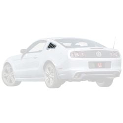 Silverhorse Racing Quarter Window Louver Flush-Mount Unpainted Pair Coupe 2010-2014