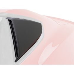 Ford Quarter Window Scoops Satin Black Pair Fastback Mustang 2015-2023