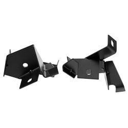 Scott Drake Lower Radiator Bracket Stamped Steel Black Pair Mustang 1967-1970