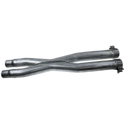 ACCELATEC X-Pipe Resonator Delete Aluminized Steel Mustang GT 15-26