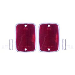 Red Rear Body Side Reflector Pair Flareside F-100/ F-250/ F-350 1967-1969