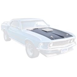 Graphic Express Mach 1 Center Blackout/ Pinstripe Hood Stencil Mustang 1969