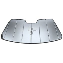 Covercraft Sunscreen UVS100 Silver With Tri-Bar Running Horse Logo Mustang 2015-2022