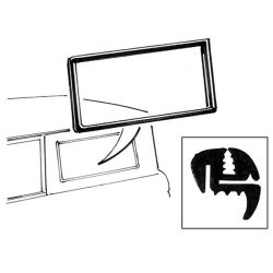 CJ Classic Trucks Window Seal With Groove For Chrome Trim Pair Bronco 1966-1977