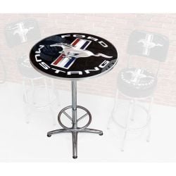 Cafe Table Ford Mustang Tri-Bar Running Horse