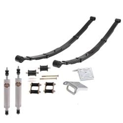 Total Control Products Leaf Spring Suspension Kit Stage 1 With Fixed Valve Shocks And Mid-Eye 4-1/2 Leaf Springs Mustang 1965-1973