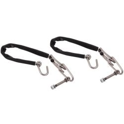 Stainless Steel Tailgate Chains/ Brackets Pair Ford F-100 Stepside 1953-1972
