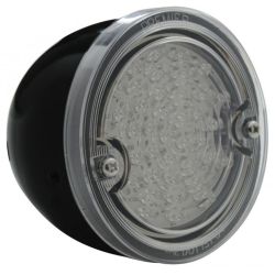 CJ Classic Trucks LED Taillight Assembly With Black Housing And Clear Lens For Stepside Bed Chevrolet C10 1960-1966