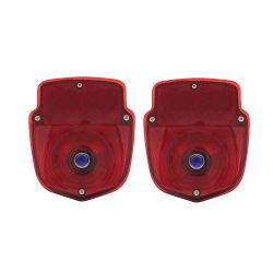 Taillight Assembly F-100 53-56 w/ Stainless Steel Housing/ Blue Dot