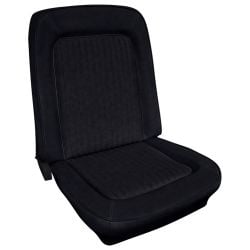 Seat Upholstery Front Buckets Black Bronco 1968-1977