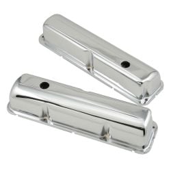 Mr. Gasket Chrome Valve Cover Pair Ford 332/ 352/ 360/ 390/ 427/ 428