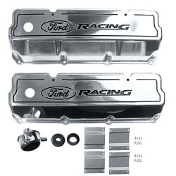 Ford Racing Valve Cover Tall Polished With Ford Racing Logo Pair Boss 302/351C