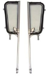Vent Window Assembly Clear With Chrome Frame Pair Chevrolet C10 1960-1963