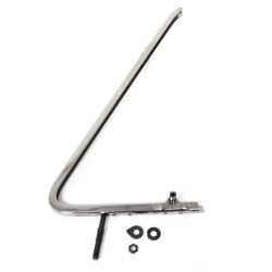 Vent Window Frame Assembly Stainless Steel w/ Pivot Passenger Side F-100 53-55