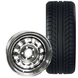 Wheel Vintiques Styled Steel Wheel And Tire Package 15