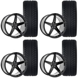 Velgen Wheels Lightweight Series Classic5 V2 Wheel And Tire Package 20