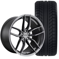 Niche Vosso Wheel And Tire Package 18”X8” Matte Anthracite Focus ST 2013-2018/ Focus RS 2016-2018