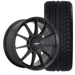 Rotiform DTM Wheel And Tire Package 19”X8.5” Satin Black Focus ST 2013-2018/ Focus RS 2016-2018