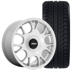 Rotiform TUF-R Wheel And Tire Package 19”X8.5” Satin Silver Focus ST 2013-2018/ Focus RS 2016-2018