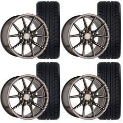 TSW Neptune Wheel And Tire Package 20”X9”/20”X10” Matte Bronze Mustang 2005-2023