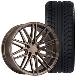 TSW Pescara Wheel and Tire Package 20” x 8.5” Bronze Mustang 2005-2023