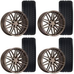 TSW Pescara Wheel And Tire Package 20”X8.5”/20”X10” Bronze Mustang 2005-2023