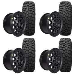Ford Racing 12-Hole Matte Black 17
