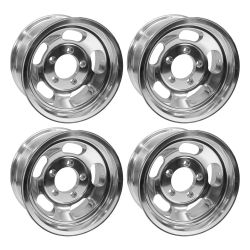 US Mags Indy Wheel 15"x8" Polished Set Bronco 1966-1977