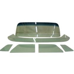 Glass Kit 6-Piece Green Tint With Shaded Windshield With Wraparound Rear Window F-100 1956