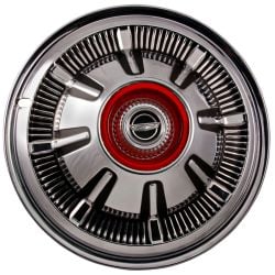 Rear Hub Cap With Red Center Emblem 15" Ford Tooling Bronco 1966-1977